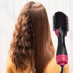 Cool Mango Krtača za sušenje las 4 v 1, za oblikovanje in sušenje las, blowout pričeska kot iz salona, povečajte volumen las v eni potezi, prenosna in enostavna za uporabo, 28 x 11 cm – Hairblow