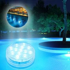 Cool Mango Vodoodporne LED lučke za zunanjo ali notranjo uporabo, večbarvne bazenske lučke (4 kosi) - Poollights