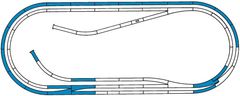 ROCO Line Track Set D s podstavkom - 42012