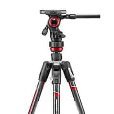Manfrotto Befree Live karbonsko potovalno stojalo z video glavo - TWIST LOCK - (MVKBFRTC-LIVE) + DARILO nosilec za telefon (MTWISTGRIPK)