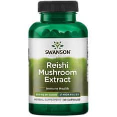 Swanson Izvleček gob Reishi, 500 mg, 90 kapsul