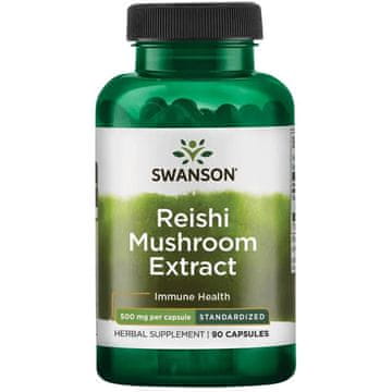 Swanson Izvleček gob Reishi, 500 mg, 90 kapsul