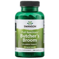 Swanson Butcher's Broom, 470 mg, 100 kapsul