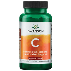 Swanson Vitamin C + izvleček šipka, 500 mg, 100 kapsul