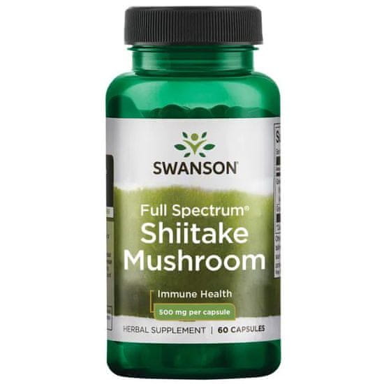 Swanson Shiitake Mushroom, 60 kapsul