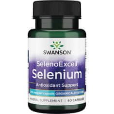 Swanson SelenoExcell, organski selen, 200 mcg, 60 kapsul