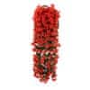 Umetna cvetlična viseča rastlina, za zunanjo in notranjo uporabo, viseča roža, 80 cm - Hangyplant, Rdeča