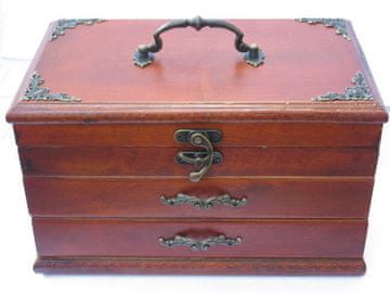 Šatulja, skrinja, škatla za nakit, prstane, verižice, ključe, pisma, šivalni pribor, gumbe, igrače