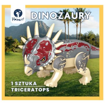 shumee Velik bež dinozaver - Triceratops