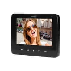 Volino Videofon z večbarvnim LCD zaslonom, čitalnikom bližinskih oznak in funkcijo domofona, podometni OR INDI P 7" (notranja in zunanja enota) - črna