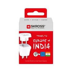 Skross India Combo potovalni adapter za uporabo v Indiji (PA62)
