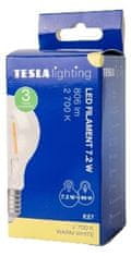 Tesla Lighting BULB LED žarnica, E27, 7,2W, 230V, 806lm, 25 000h, 2700K topla bela svetloba, 220°