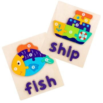shumee Lesena sestavljanka - Riba in ladja - Fish & Ship