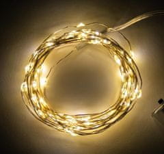 Linder Exclusiv Božična veriga na baterije 80 LED Topla bela