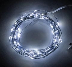 Linder Exclusiv Božična veriga na baterije 50 LED s časovnikom Hladno bela