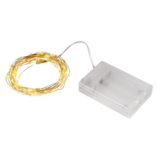Aga Božična veriga na baterije 50 LED Topla bela