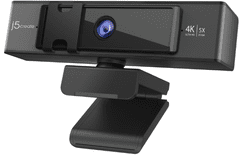 J5CREATE JVCU435 spletna kamera, 4K, 5x digitalna povečava, črna