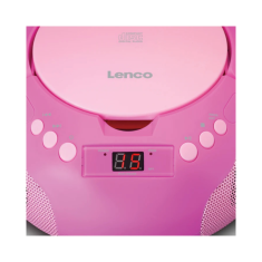LENCO SCD-620PK prenosni radio z mikrofonom, roza