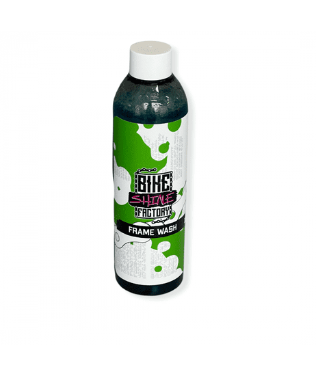 BIKESHINEFACTORY Frame Wash 250ml visoko koncentriran šampon za pranje vašega gorskega, električnega ali cestnega kolesa