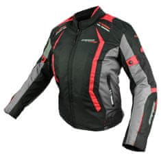 Cappa Racing Ženska moto jakna AREZZO textilní črna/rdeča - XL - 05759 XL