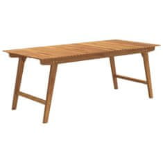 shumee Vrtna miza 200x90x75 cm trden akacijev les