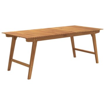 Vidaxl Vrtna miza 200x90x75 cm trden akacijev les