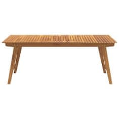 Vidaxl Vrtna miza 200x90x75 cm trden akacijev les