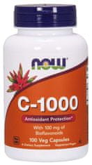NOW Foods Vitamin C-1000 z bioflavonoidi, 100 rastlinskih kapsul