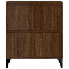 Vidaxl Komoda rjav hrast 60x35x70 cm inženirski les