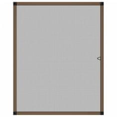 Vidaxl Komarnik za okna rjav 80x100 cm