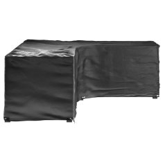 Vidaxl Prevleka za pohištvo L oblike 2 kosa 18 obročkov 285x220x80 cm