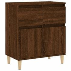 Vidaxl Komoda rjav hrast 60x35x70 cm inženirski les