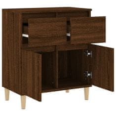 Vidaxl Komoda rjav hrast 60x35x70 cm inženirski les