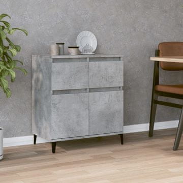 Vidaxl vidaXL Predalnik, betonsko siv, 60x35x70 cm, material na osnovi lesa