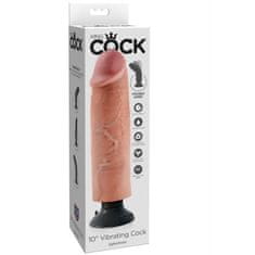 King Cock Cock Flesh vibrirajoči dildo, 25,5 cm
