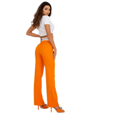 ITALY MODA Ženske hlače na zvonec DOBRA oranžne barve DHJ-SP-6971.38P_398183 2XL