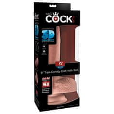 Pipedream Dildo z modi "King Cock Plus Triple Density" - 23 cm (R545511)