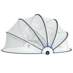 Vidaxl Kupola za bazen okrogla 406x203 cm PVC