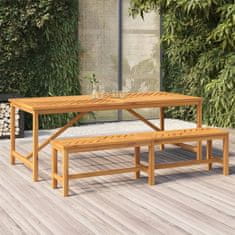 Vidaxl Vrtna jedilna miza 200x90x74 cm trden akacijev les