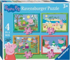 Ravensburger Puzzle Pepin the Pig: Seasons 4 v 1 (12, 16, 20, 24 kosov)
