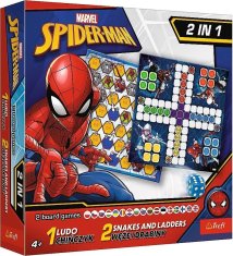 Trefl Igre Spiderman, 2v1: Človek, ne jezi se in Kače in lestve