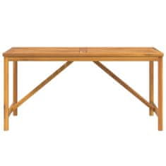 shumee Vrtna jedilna miza 150x90x74 cm trden akacijev les
