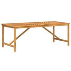 shumee Vrtna jedilna miza 200x90x74 cm trden akacijev les