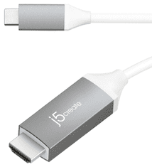 J5CREATE kabel, USB-C na 4K HDMI,1,5 m, siv (JCC153G)