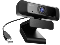 J5CREATE spletna kamera, 360°, 1080p, črna (JVCU100)