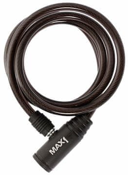 MAX1 ključavnica spirala 1500x8 mm črna