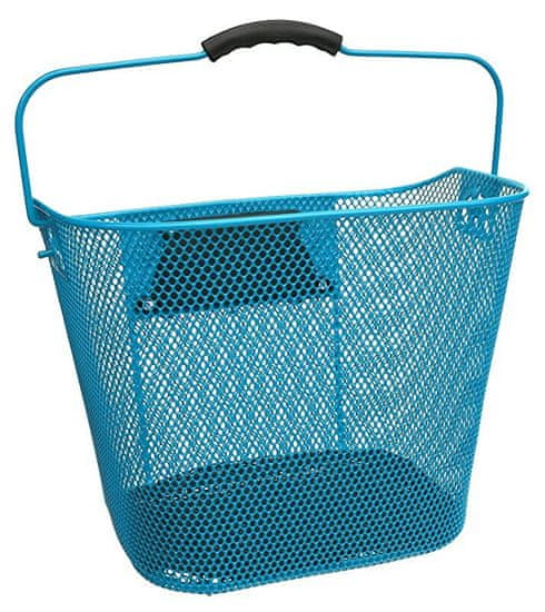 MAX1 sprednja ovalna košara z modro sponko in ročajem