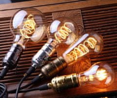 LUMILED 6x LED žarnica E27 SMOKY ST64 6W = 50W 420lm 2200K Toplo bela 360°