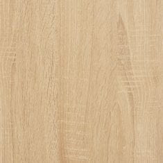 Vidaxl Pisalna miza sonoma hrast 141x141x75 cm inženirski les