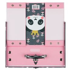 BAAGL Zložljiv šolski kovček Panda s priborom